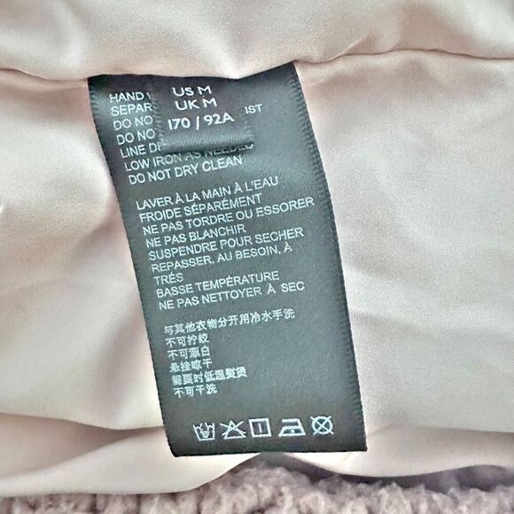 URBAN OUTFITTERS | Willow Fuzzy Drawstring Teddy Jacket Blush Pink | Size Medium - Picture 7 of 8